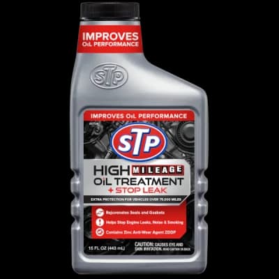 STP HIGH MILEAGE OIL TREATMENT (WITH STOP LEAK) 443ML